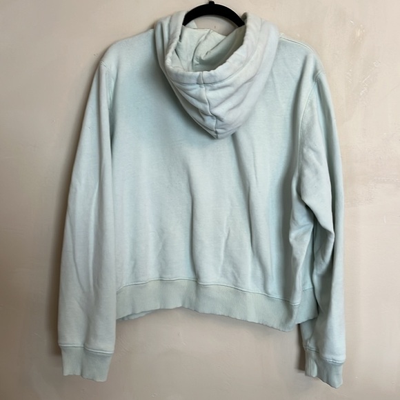 Aeropostale Light Green Y2K Aero Pullover Cropped Boxy Hoodie XXL - Picture 9 of 13